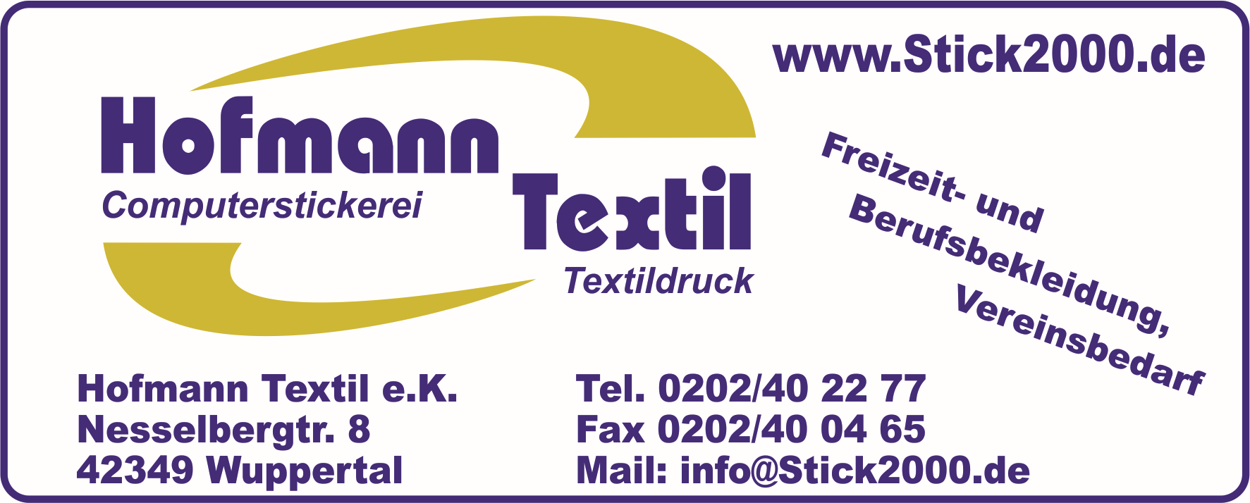 Banner Hofmann Textil
